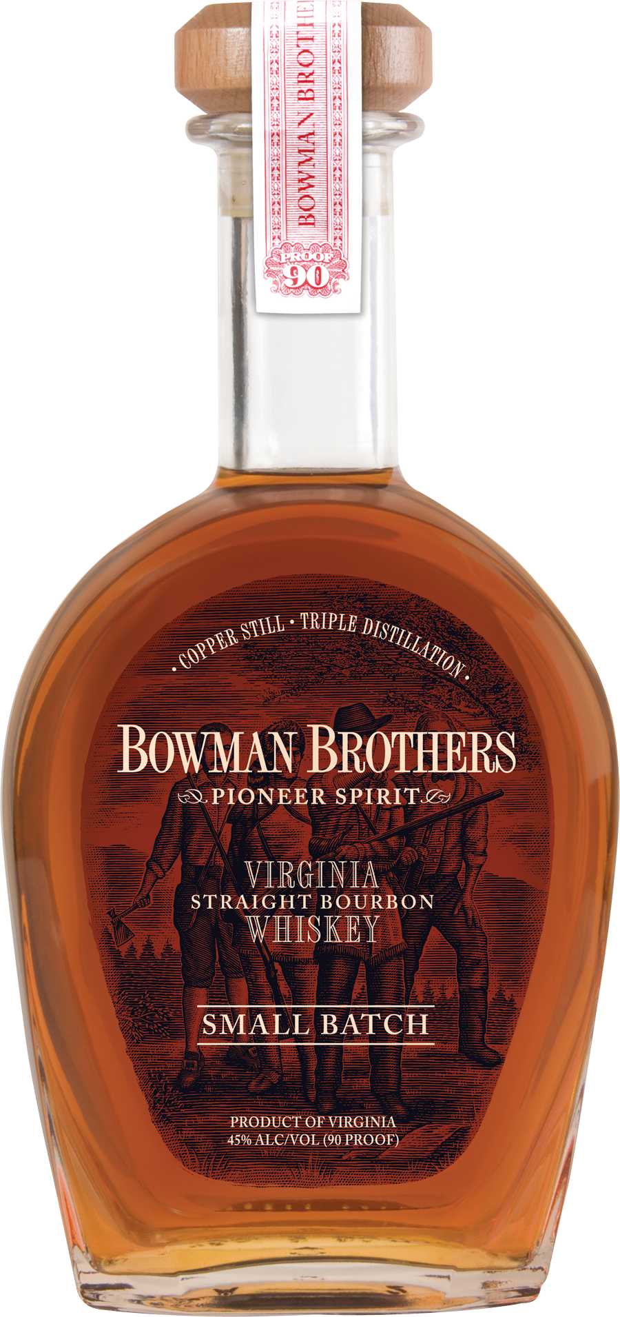 Bowman Brothers Bottle - John J. Bowman Single Barrel Bourbon Whiskey - 750 (900x1910), Png Download