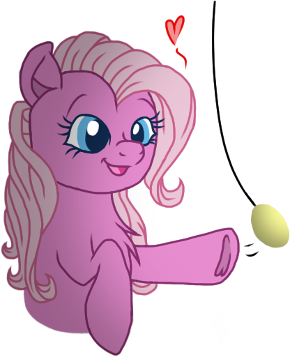 Lillian, Behaving Like A Cat, Cat Toy, Cute, G3, Heart, - Cartoon (575x561), Png Download