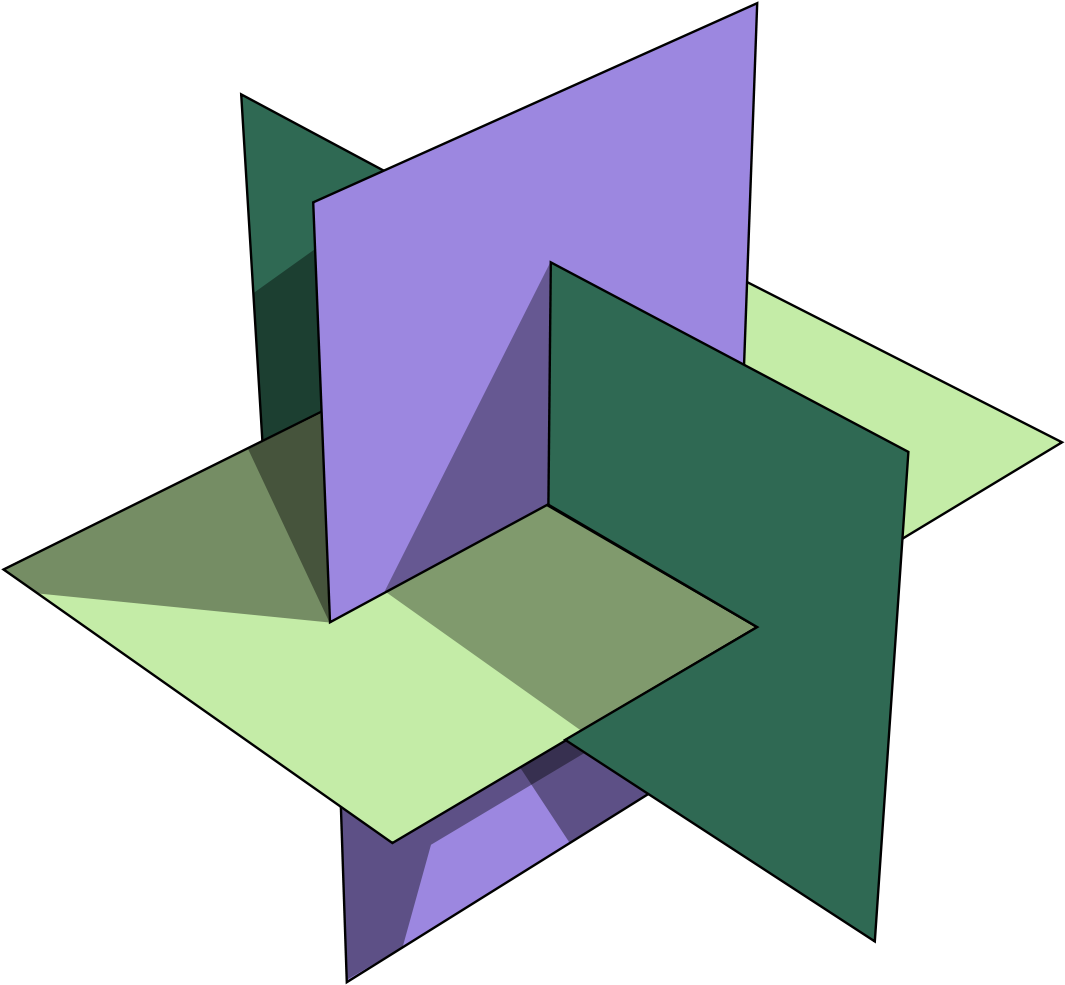 3d Geometry 8 Octants (1200x1111), Png Download