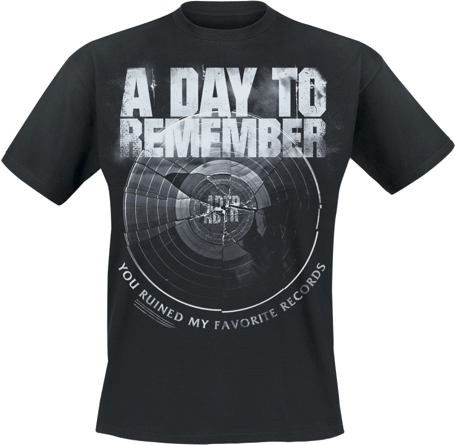 Vic A Day To Remember (broken Record) Crew Neck (900x891), Png Download