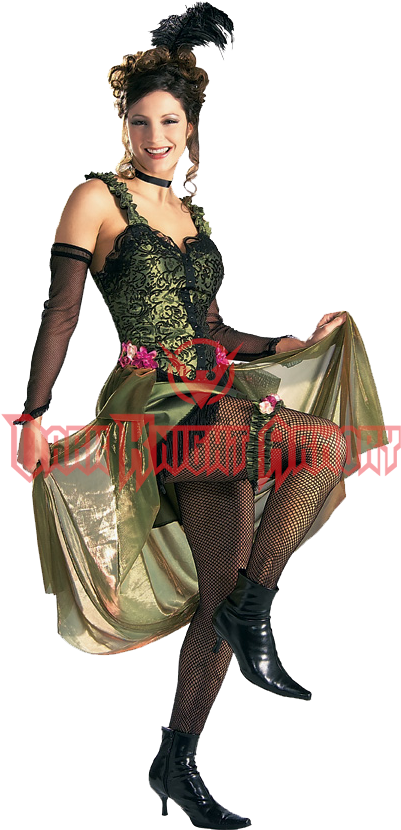 1920s Girl Png Black And White Download - Adult Saloon Girl Costume Rubies 56134, Size: Large, (829x829), Png Download