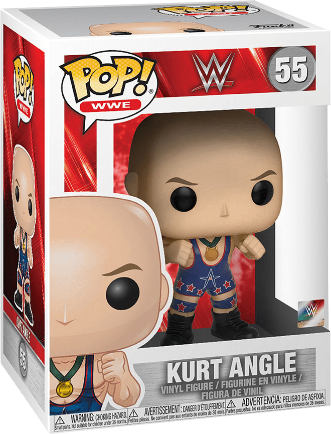 Funko Pop Wwe Kurt Angle - Ronda Rousey Funko Wwe (660x865), Png Download