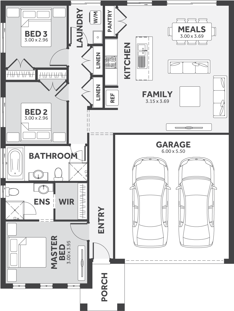 Priced From $149,900* - Floor Plan (1800x1800), Png Download