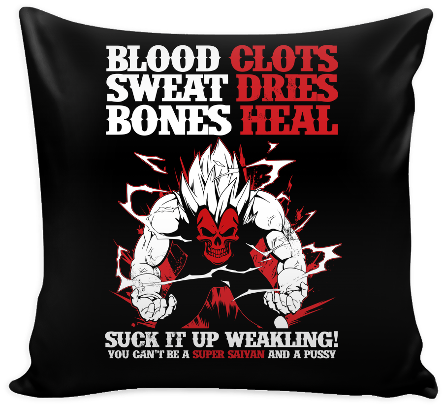 Super Saiyan Vegeta No Pain No Gain Pillow Cover 16" - Trump Pillow (1024x1024), Png Download