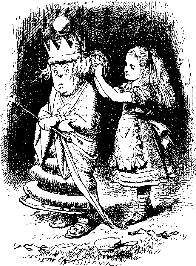 And, The Third Digital Alice In Wonderland Illustration - Tenniel Faint (746x981), Png Download