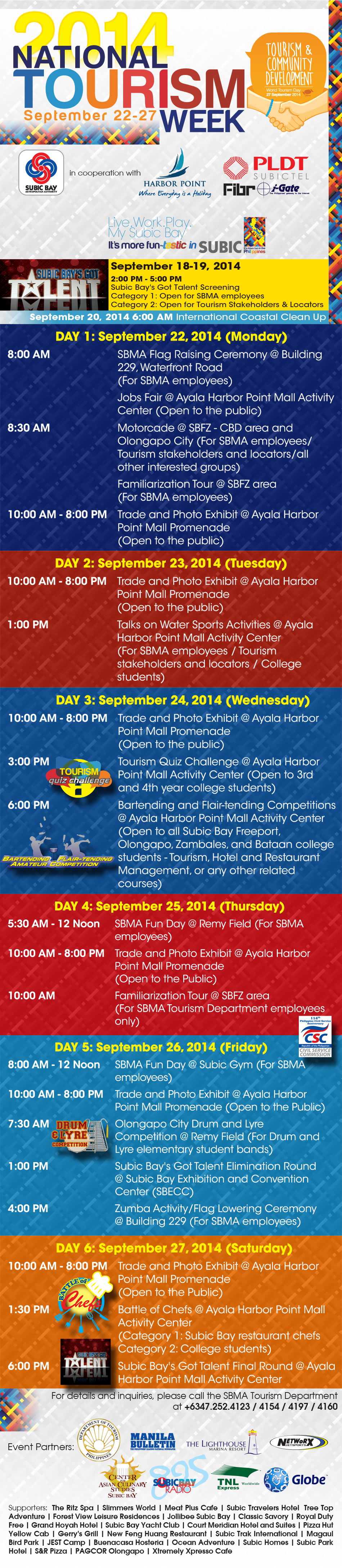 National Tourism Week Schedule (950x4350), Png Download