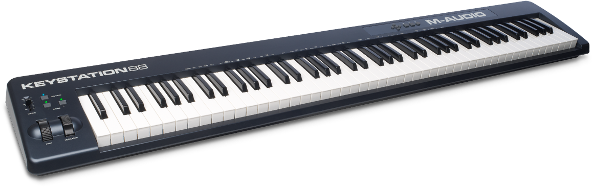 M Audio Keystati 53e09fb3a0fdf - M Audio Keystation 88 Ii 88 Key Usb Midi Keyboard Controller (1200x750), Png Download