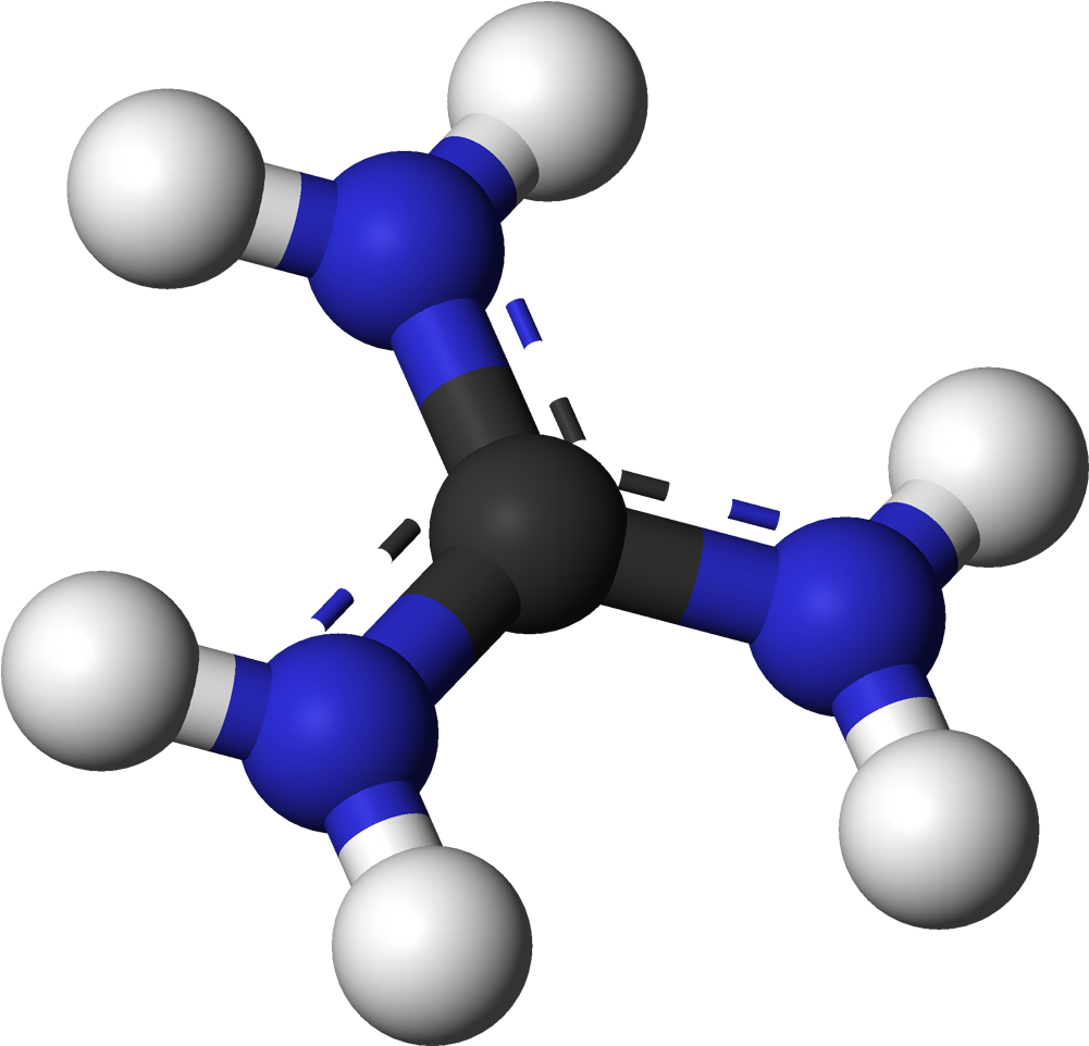Guanidinium Ion 3d Balls - Guanidine (1100x1061), Png Download