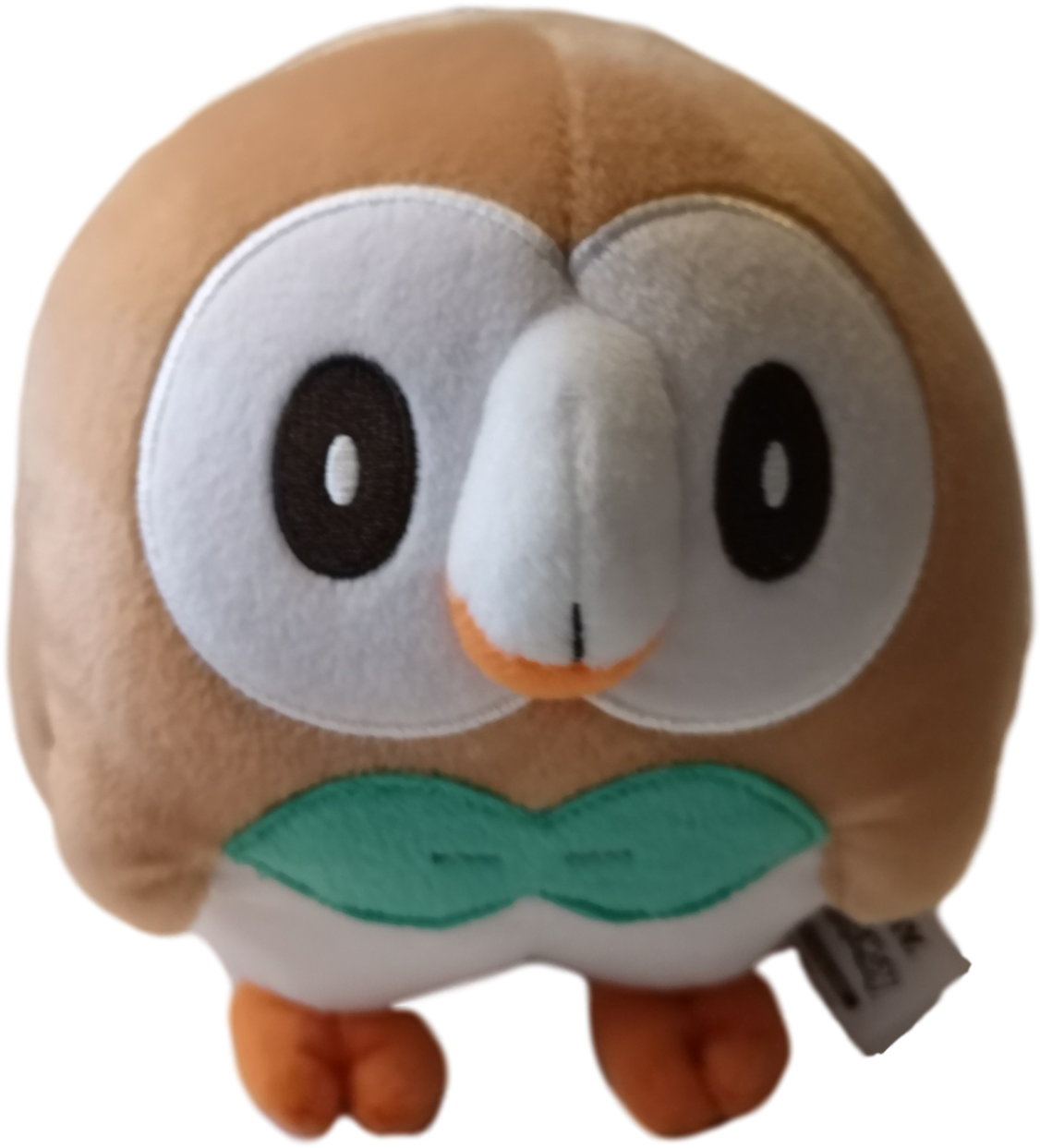 Official Pokemon 8" Rowlet Standing Plush - Stuffed Toy (1436x1530), Png Download