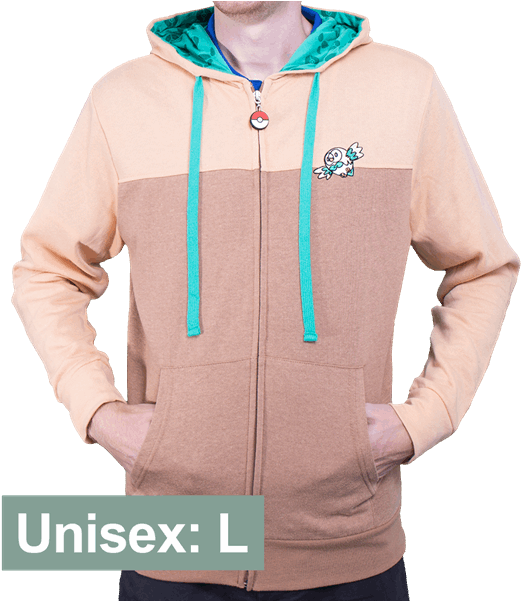 1 Of - Pokemon Rowlet Hoodie (600x600), Png Download