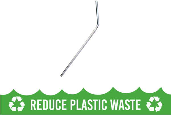 Steelys Reusable Stainless Steel Straw - Recycle (600x600), Png Download