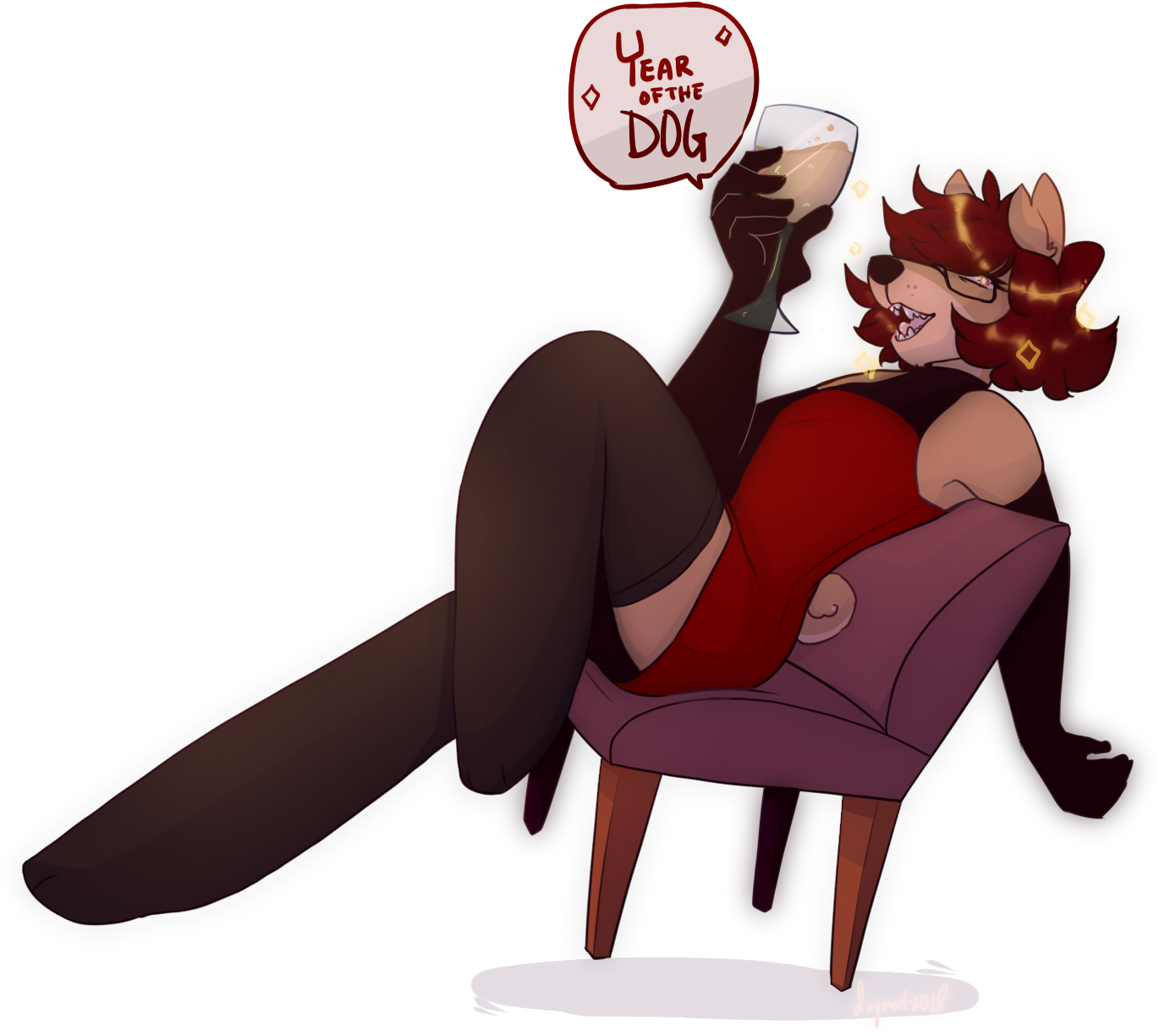 Blue Moon Its The Year Of The Dog - Cartoon (1449x1300), Png Download