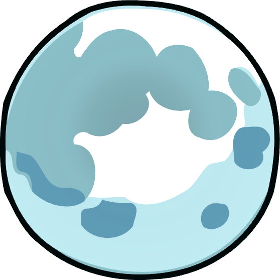 Full Moon - Scribblenauts Moon Png (558x558), Png Download