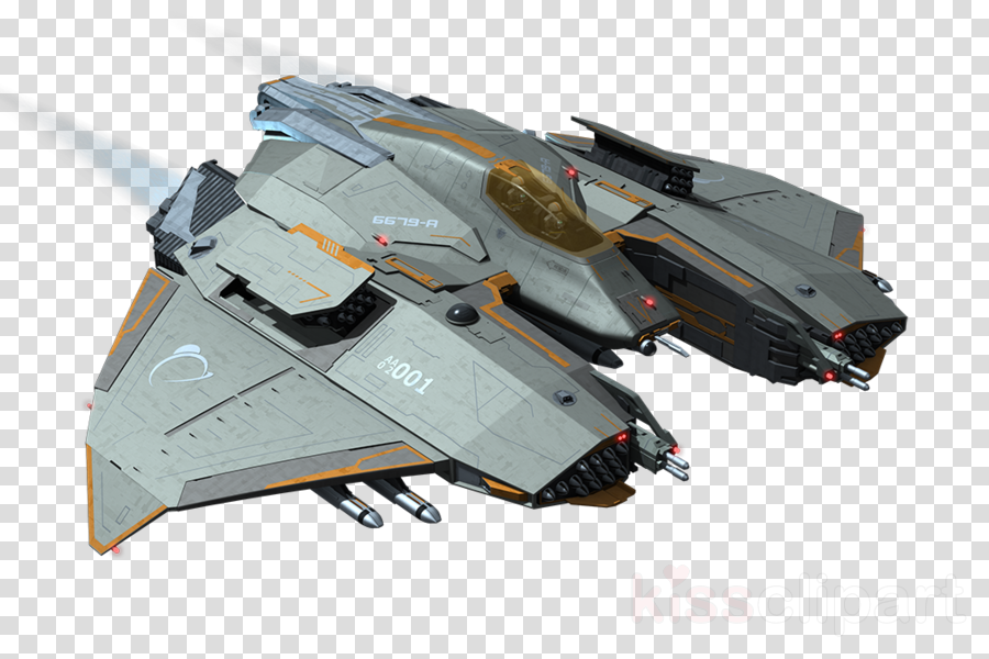 Bomber Spaceship Clipart Heavy Bomber Northrop Grumman - Heavy Spaceship Bomber (900x600), Png Download