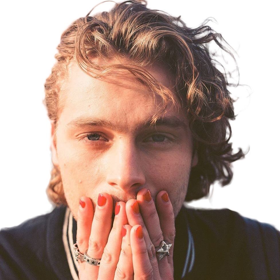 Luke Hemmings Png - Luke Hemmings Red Nails (977x977), Png Download