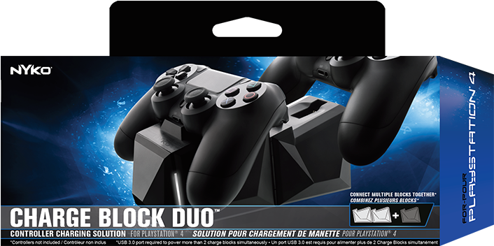 Controller - Nyko Charge Block Duo Ps4 (1024x768), Png Download