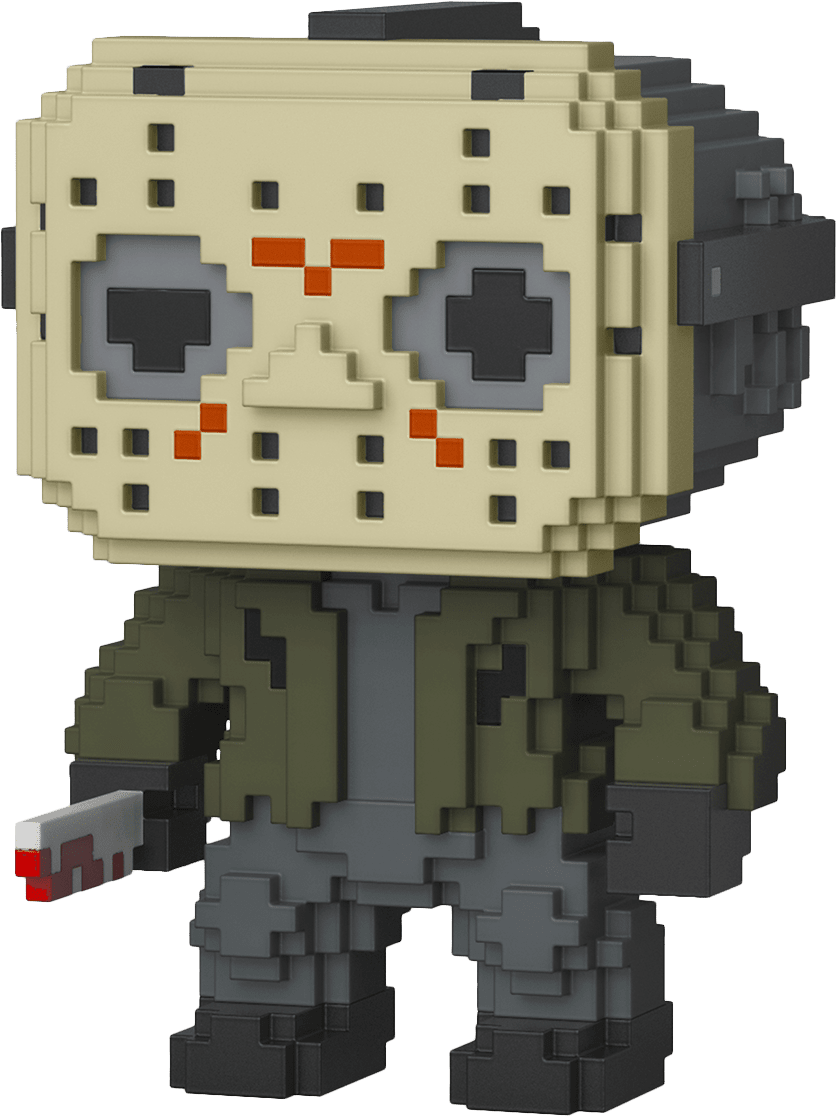 Friday The 13th - Funko Pop Jason Voorhees 8 Bit (836x1116), Png Download