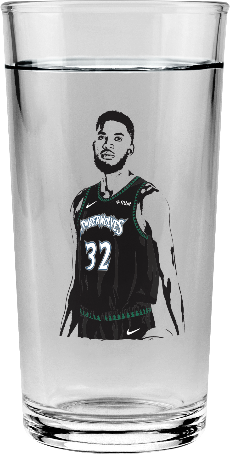 Los Angeles Lakers, Karl-anthony Towns Pint Glass - Pint Glass (1109x1995), Png Download