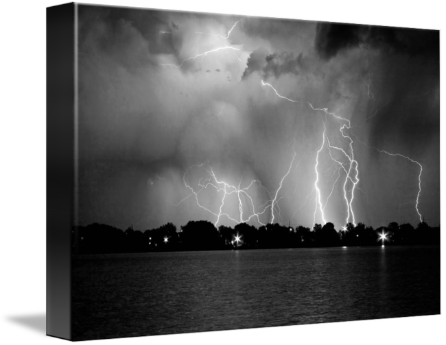 Lake Black And White (650x504), Png Download