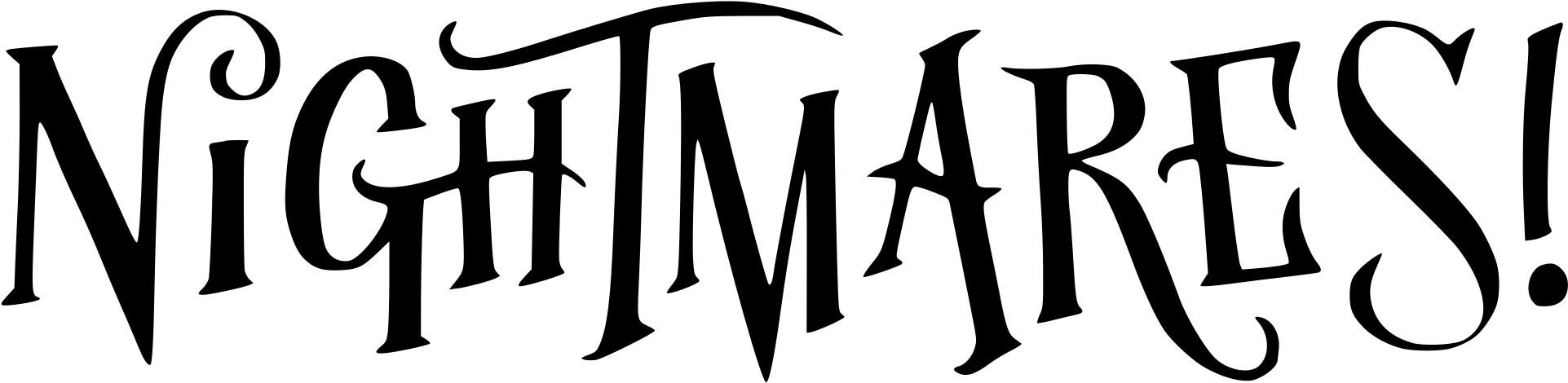 Open - Nightmares Png (2000x518), Png Download