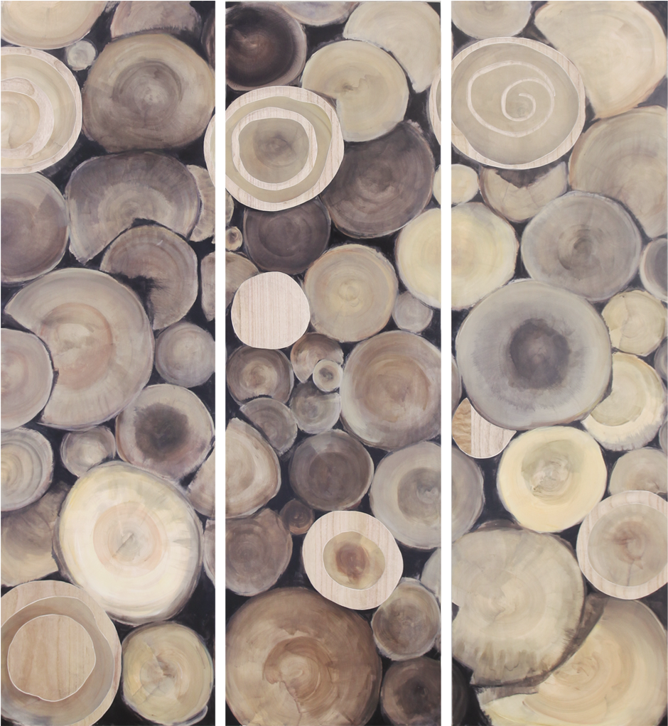 Circle Of Growth Set Of 3 Wood Carving With Oil Painting - Wood Carving (1200x1200), Png Download