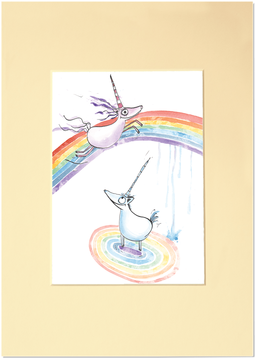 Rainbow Unicorns Mount - Illustration (1200x1200), Png Download