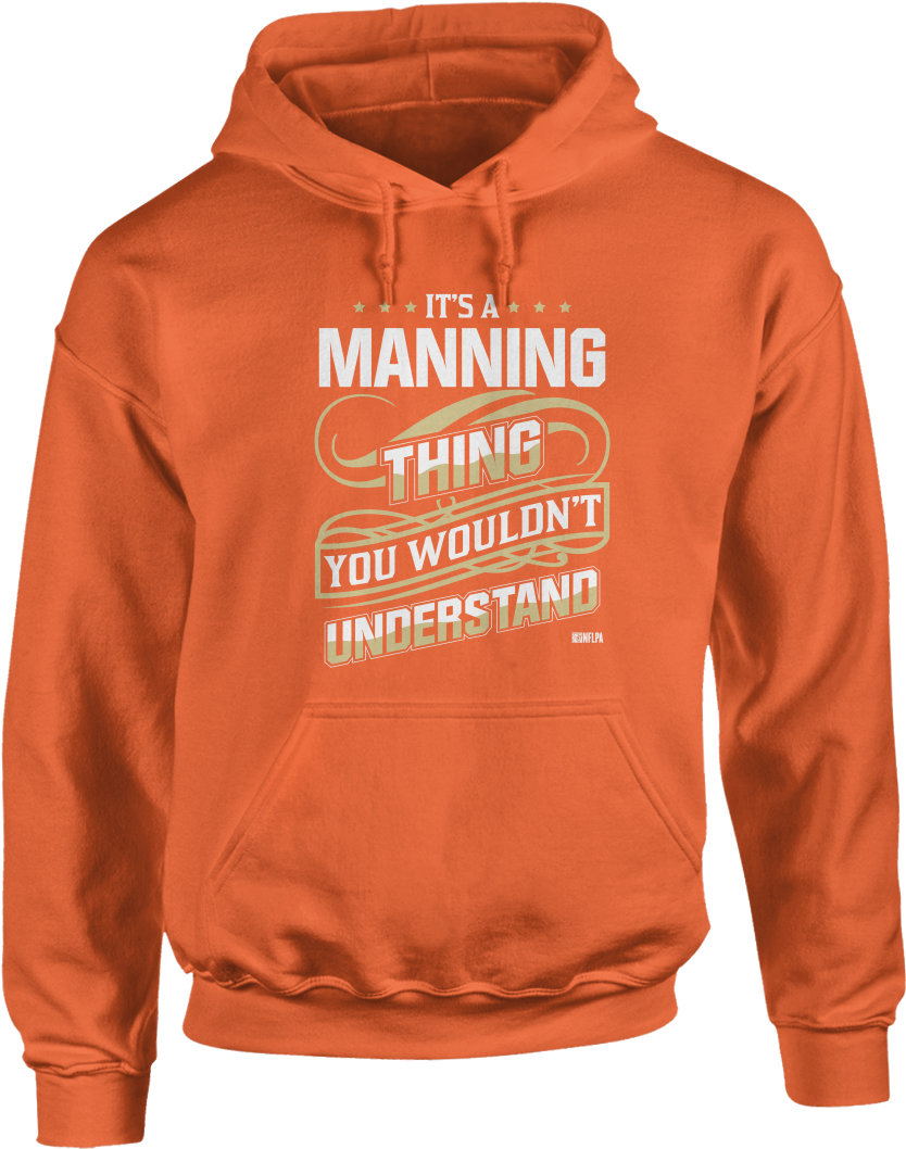 It's A Manning Thing, You Wouldn't Understand - Tan Team 10 Sweatshirt (900x1089), Png Download