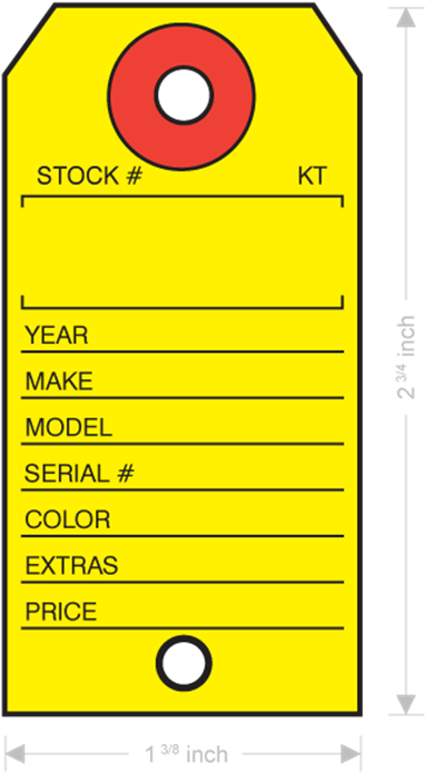 Yellow Paper Key Tag With Ring - Ring (700x700), Png Download