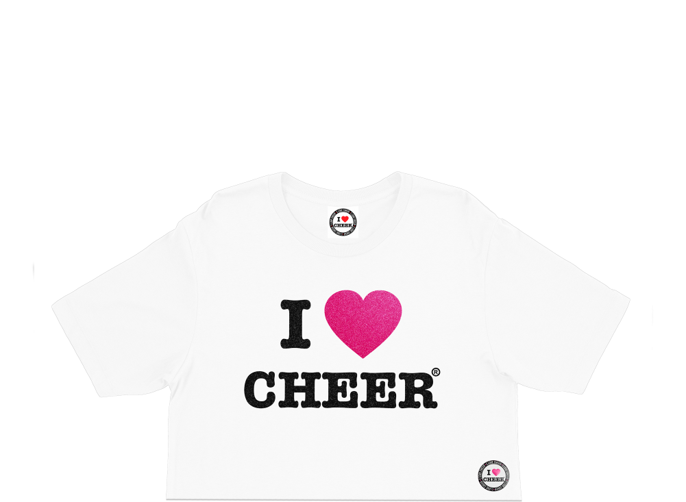 Kids White Original Pink I Love Cheer® Glitter Cropped - Heart My Boxer Wall Clock (1000x1000), Png Download