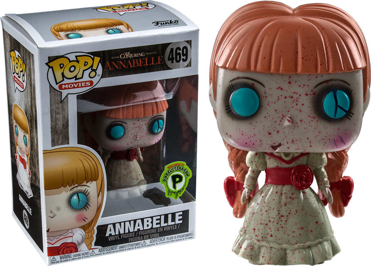 Annabelle Blood Splatter Pop Vinyl Figure (1300x933), Png Download