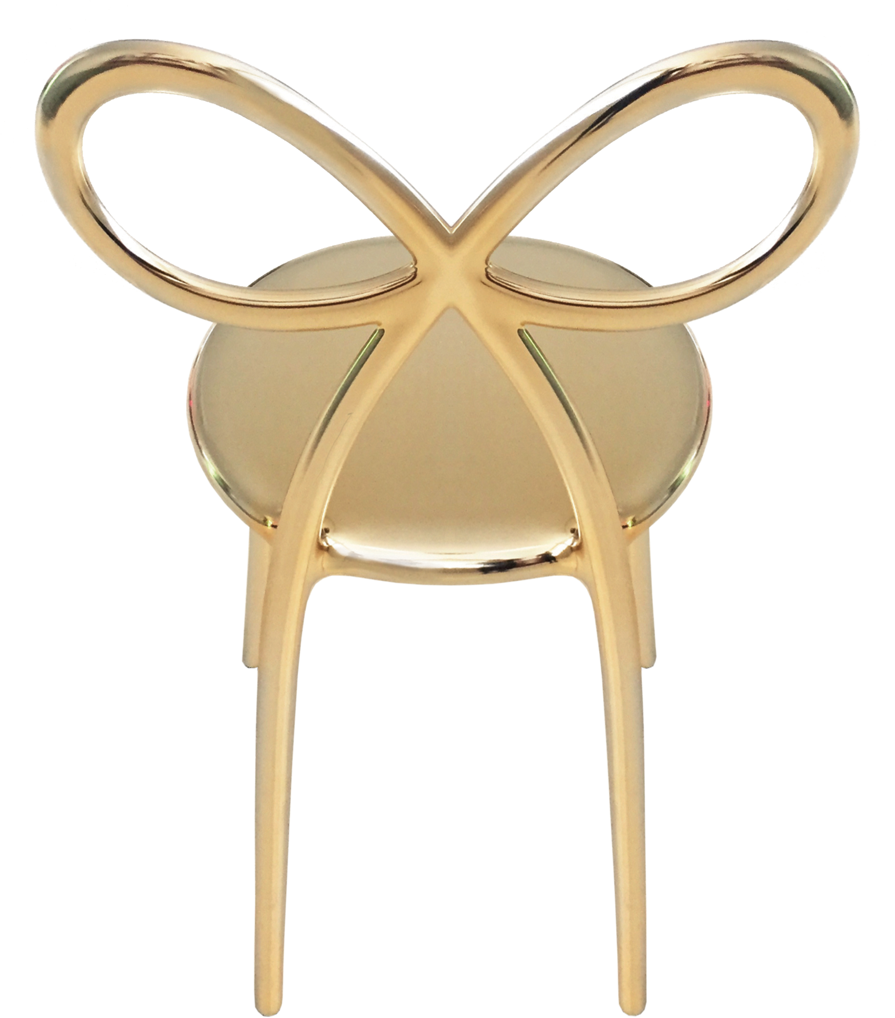 Gold Chair Elegant Ribbon Chair Metal Finish Set Qeeboo - Qeeboo Gold Ribbon Chair (1024x1419), Png Download