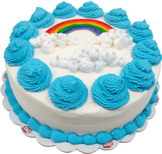 Dq® Rainbow Cake - Dairy Queen Rainbow Cake (600x600), Png Download
