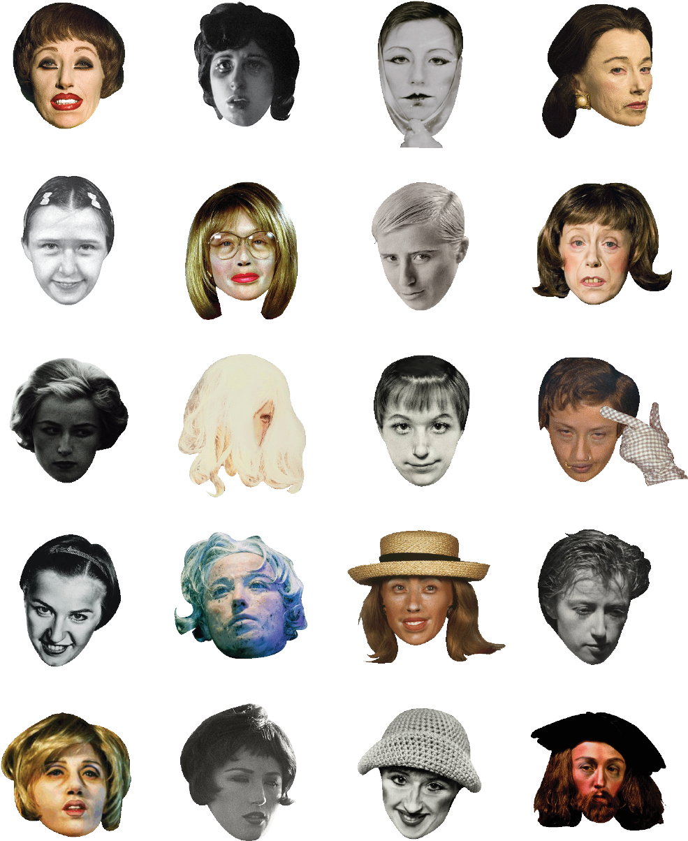 Cindy Sherman Emoticons Kissy Face, Cindy Sherman, (1056x1296), Png Download