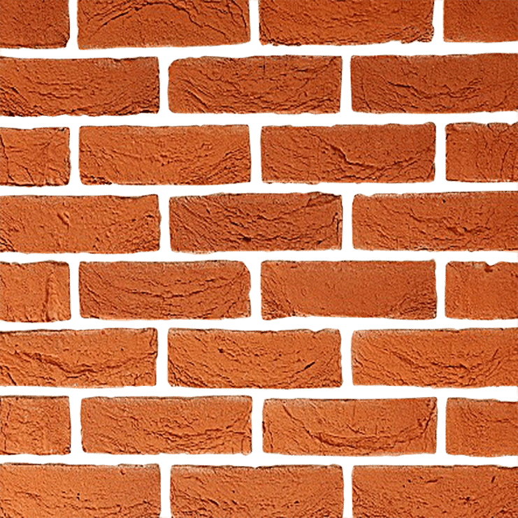 Fine Handmade Texture Orange Blend Brick Texture (741x741), Png Download