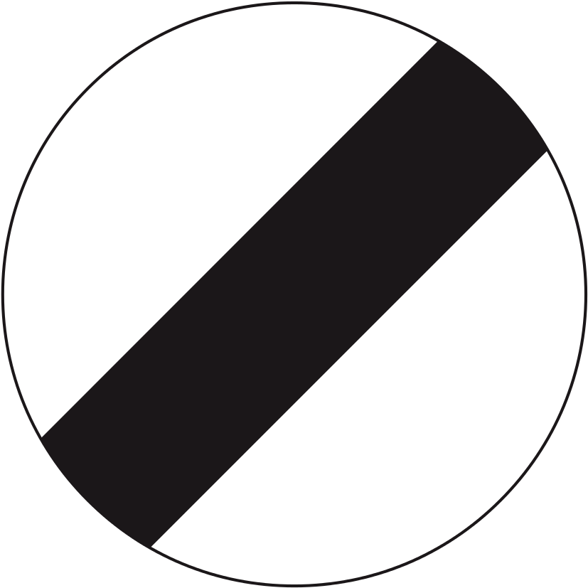 Singapore Road Signs - National Speed Limit Sign (768x768), Png Download