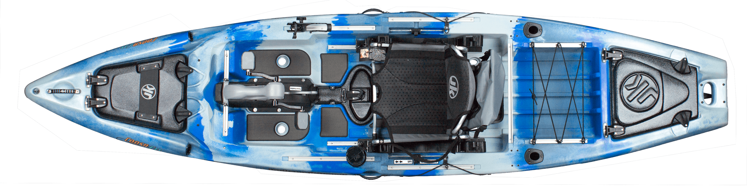 Light Blue Royal Blue Color Coosa Fd Thunderstruck - Jackson Kayak, Inc. (2500x623), Png Download