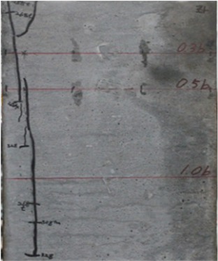 Cracking Of Specimen (b) Crack Pattern - Concrete (902x373), Png Download