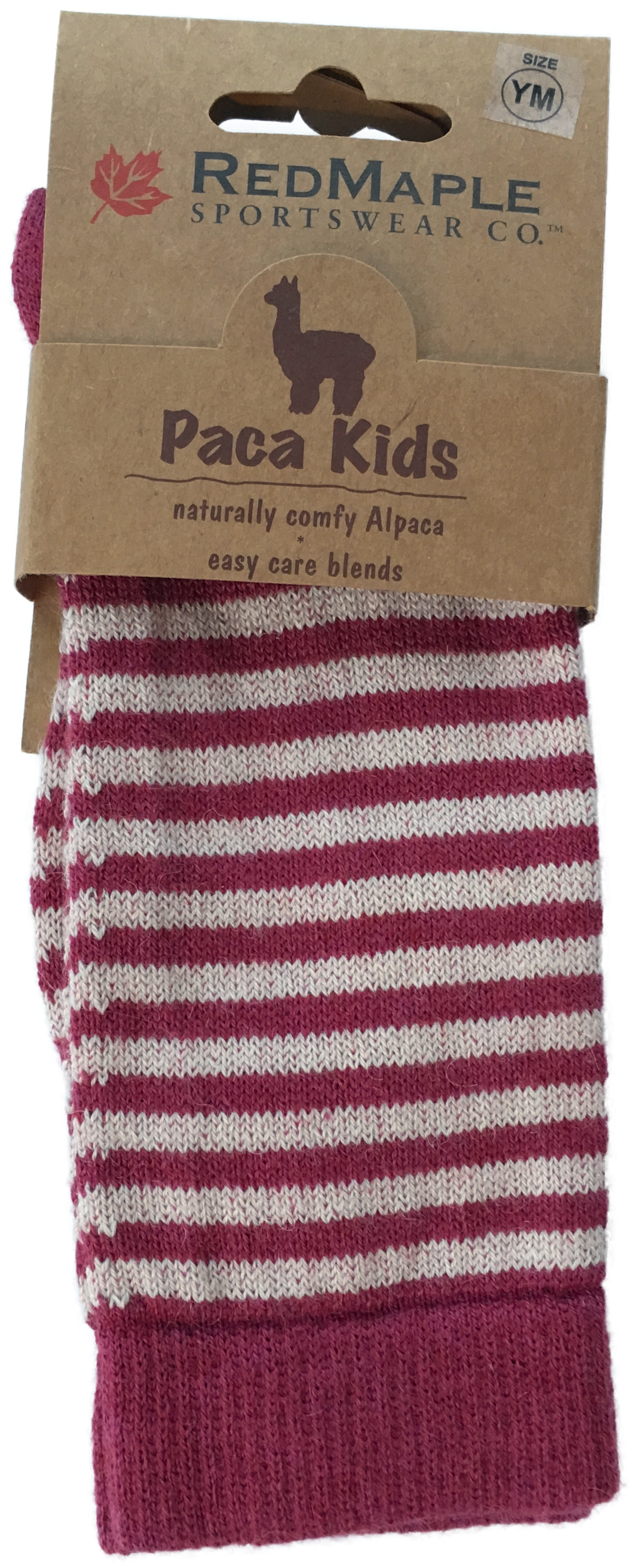 Striped Crew Sock Paca Kids Alpaca/pima Sorbet - Sock (1425x3399), Png Download