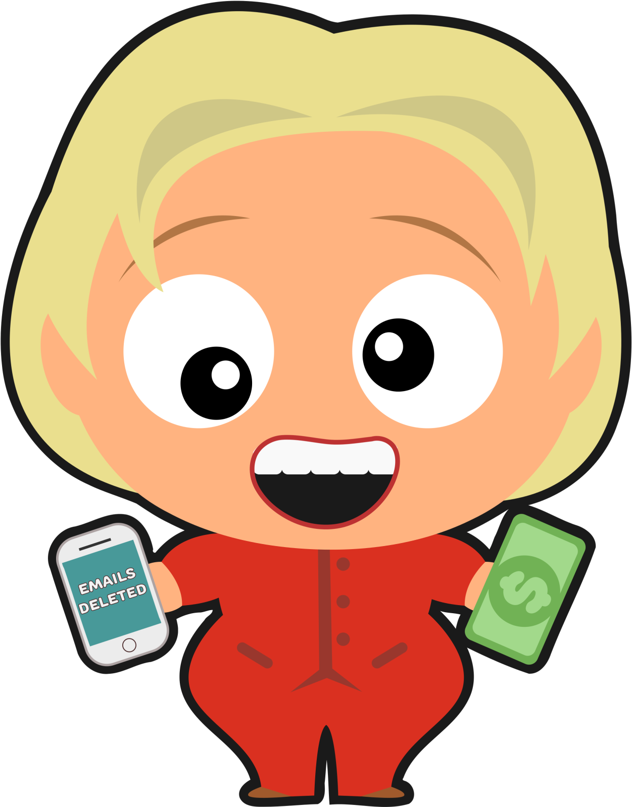 Hillary Clinton, Democrat - Donald Trump (1280x1656), Png Download