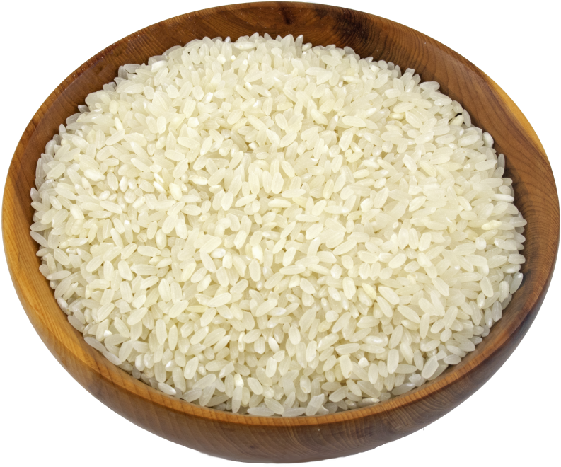 Organic Medium Grain White Rice 2kg - Rice (1024x1024), Png Download