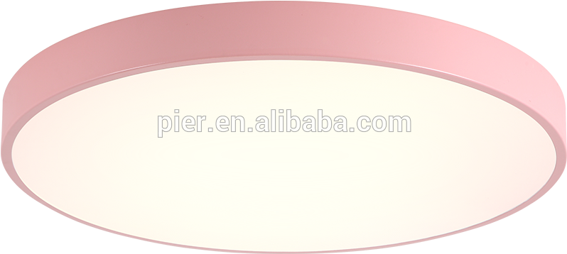 Design Led Colorful Round Ceiling Hanging Lights - Lampshade (800x800), Png Download