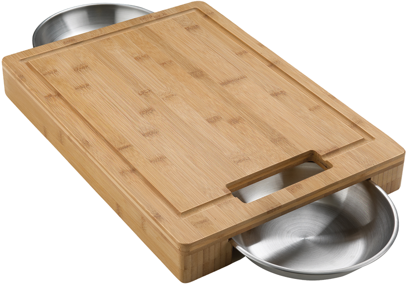 Napoleon Pro Cutting Board & Stainless Steel Bowls - Napoleon Cutting Board (800x800), Png Download