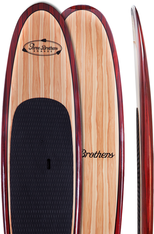 10'6” Red Rail - Wood Stand Up Paddle Board (539x799), Png Download