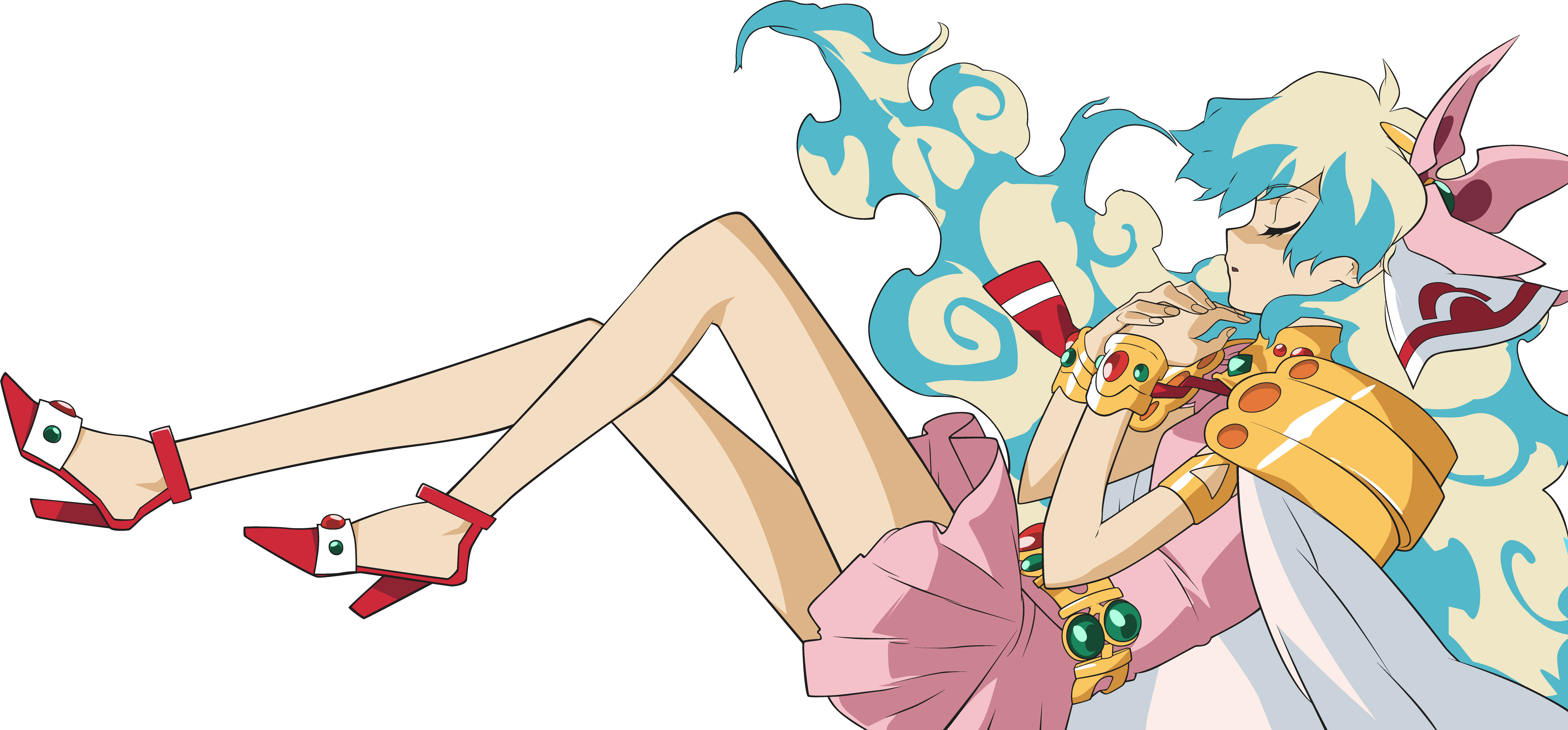 Download Png - Nia Teppelin Gurren Lagann Anime (5764x2640), Png Download