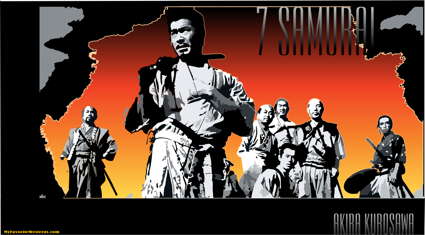 Seven Samurai 2 Seven Samurai 3 - Movie Seven Samurai 1954 (1352x749), Png Download