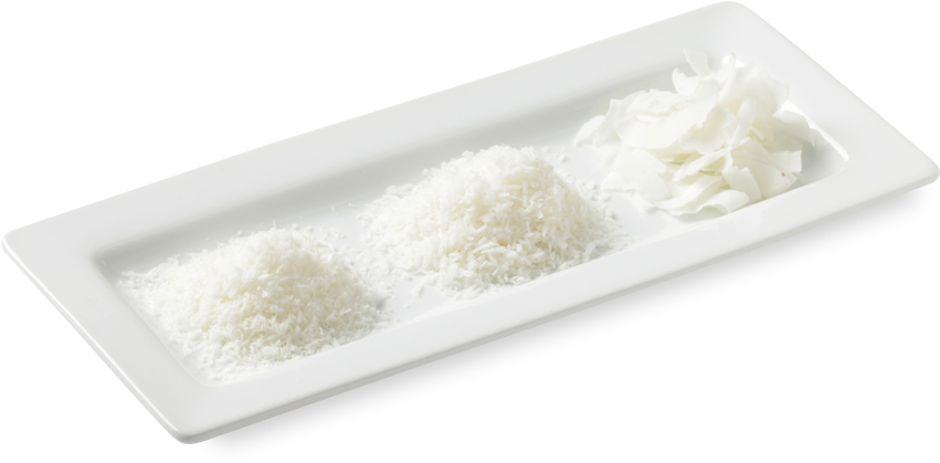 Desiccated Coconut W Shadow - White Rice (900x536), Png Download