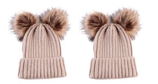 Bobble Winter Hats - Ladies Womens Winter Knitted Beanie Ski Hat Detachable (640x640), Png Download