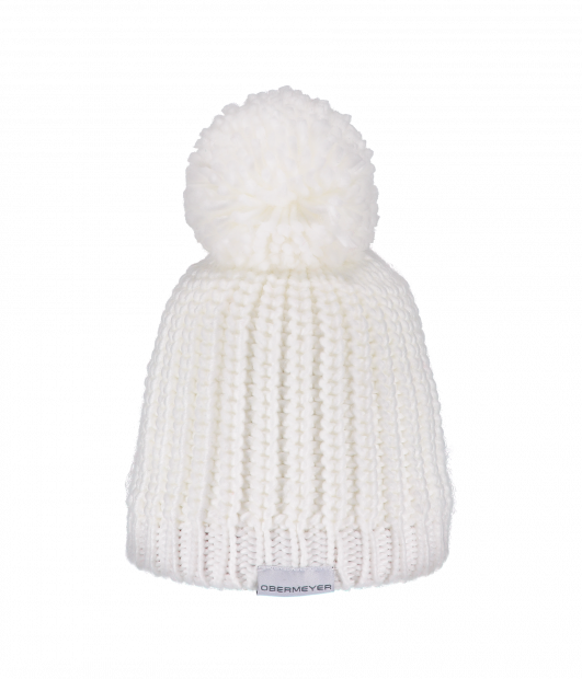 Obermeyer Lee Knit Winter Hat In White (531x620), Png Download