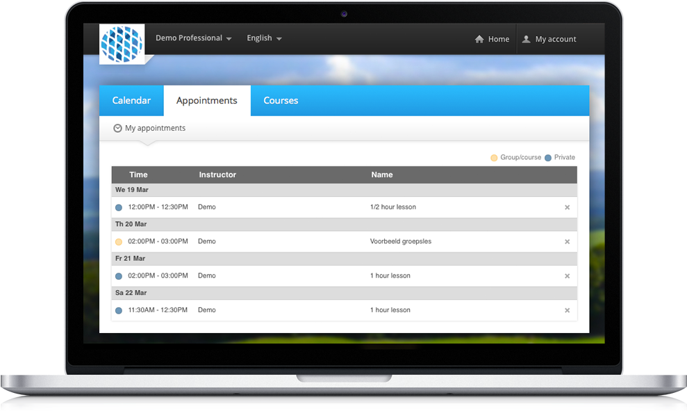 Igolfinstructor Online Calendar And Golf Lesson Overview - Operating System (990x800), Png Download