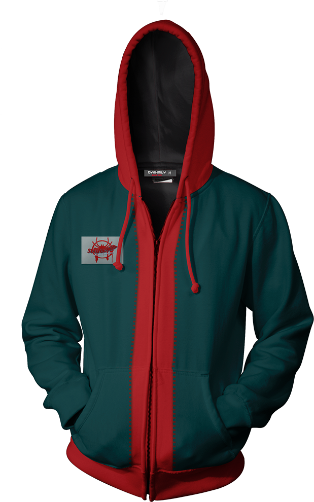 Miles Morales Spider Verse Hoodie - Led Zeppelin Zip Hoodie (1024x1024), Png Download